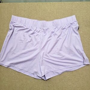 Eddie Bauer Sleepwear Shorts XXL Purple Lounge Elastic Waist Comfy Polyester EUC